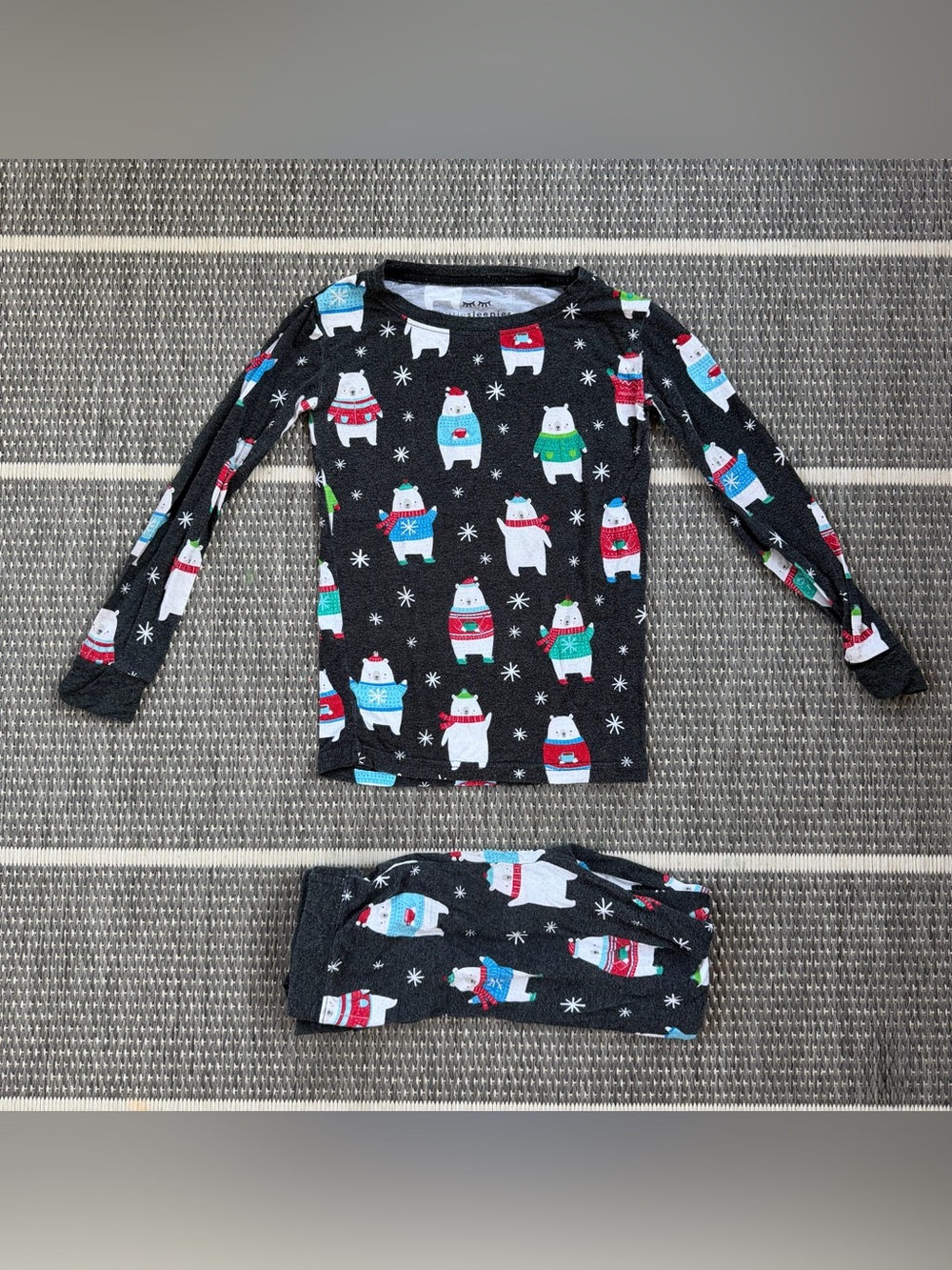 Little Sleepies Polar Bear Pals Bamboo Viscose Two Piece Pajama Set, 4T
